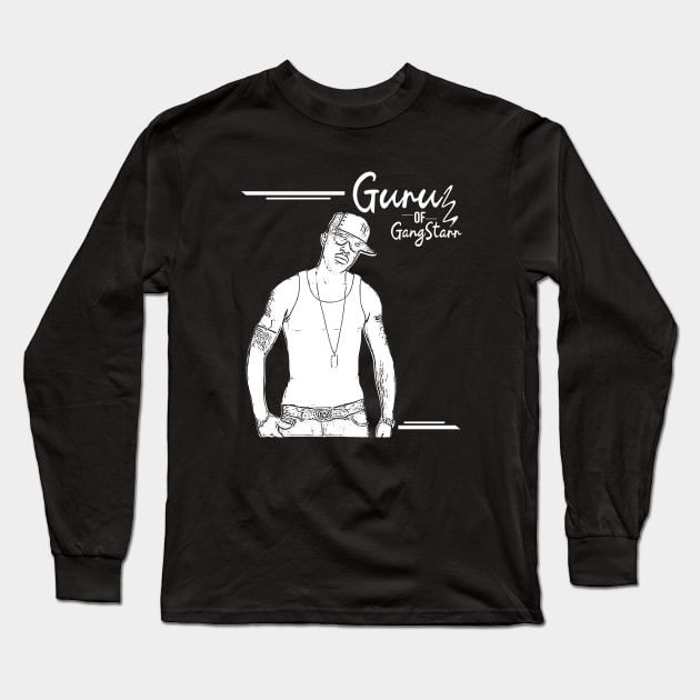 Guru of Gang Starr Long Sleeve T-Shirt by Degiab